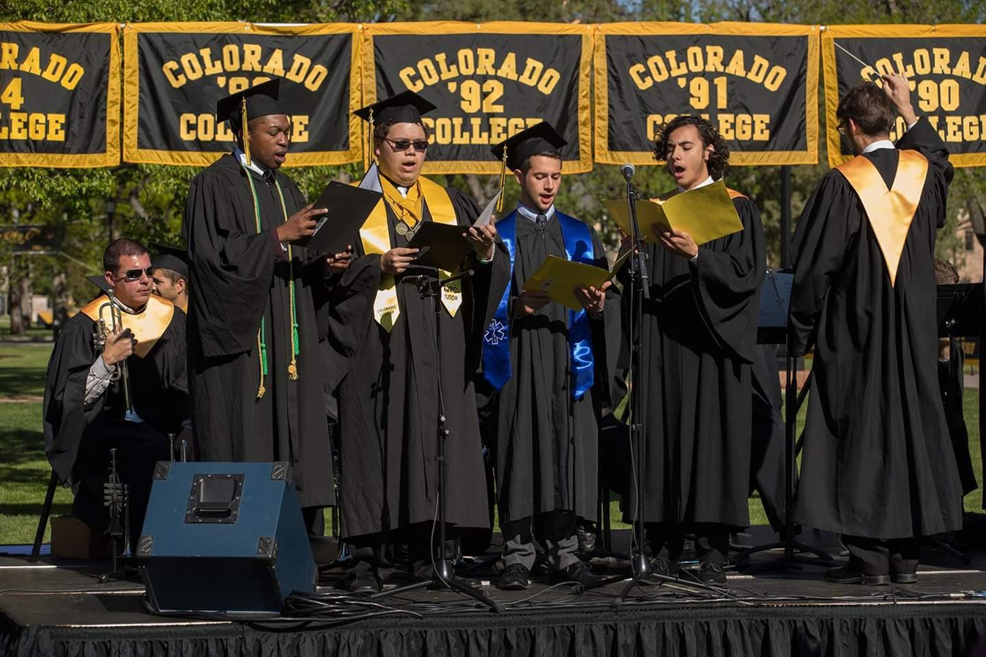Singing at Graduation Ceremony for Oprah