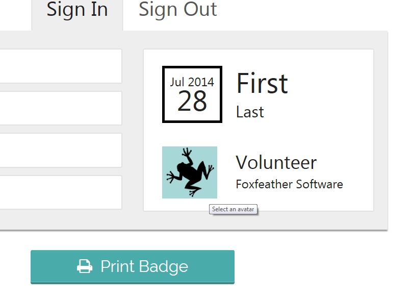 Badger app screenshot showing customizable badges