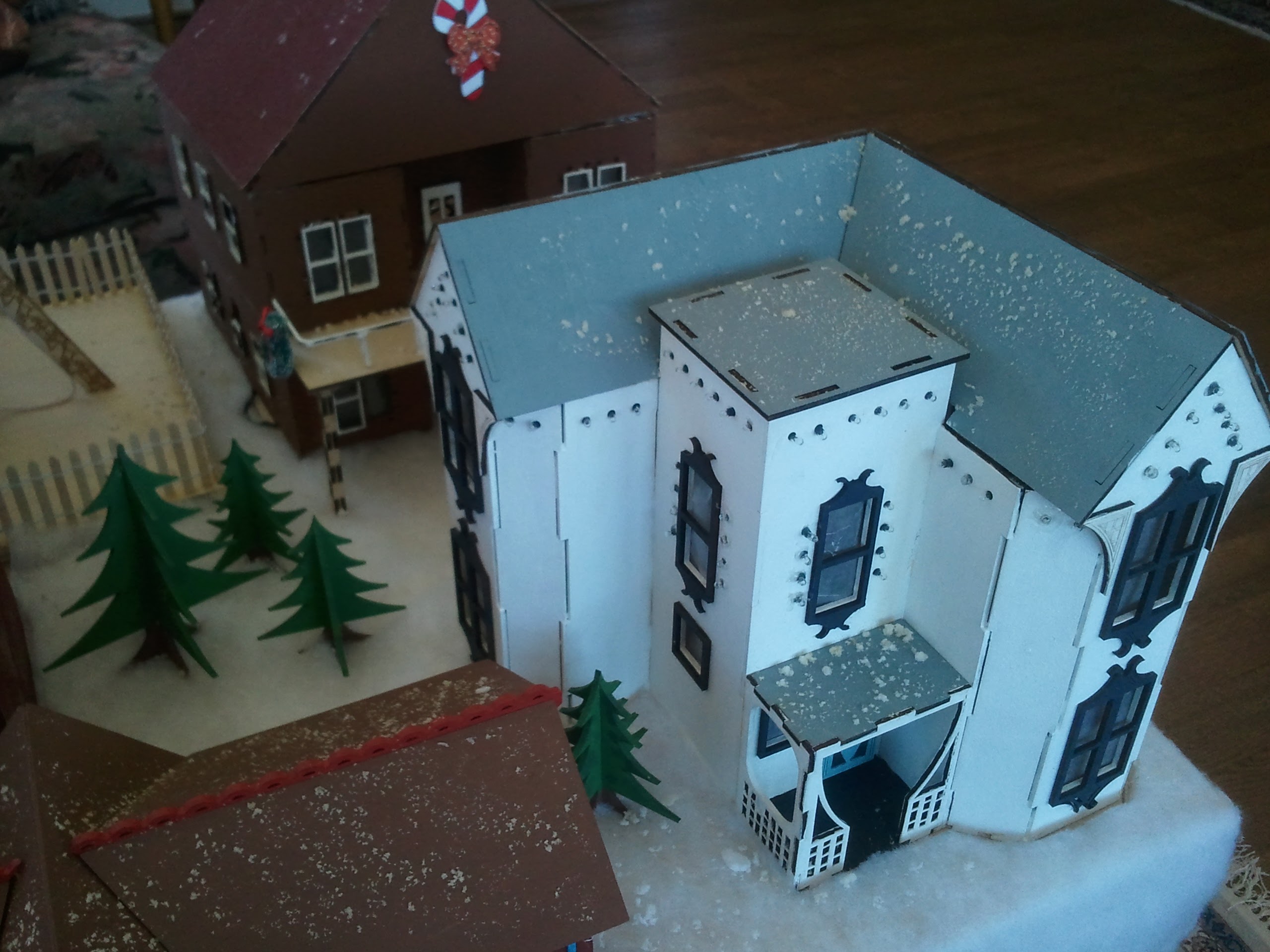 Victorian house in village, front view